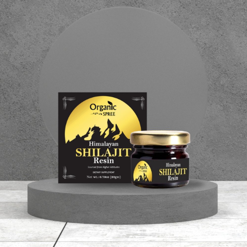 Organic Spree Himalayan Shilajit Resin 20gm | Supports Energy, Recovery, Immune Function, and Overall Health.