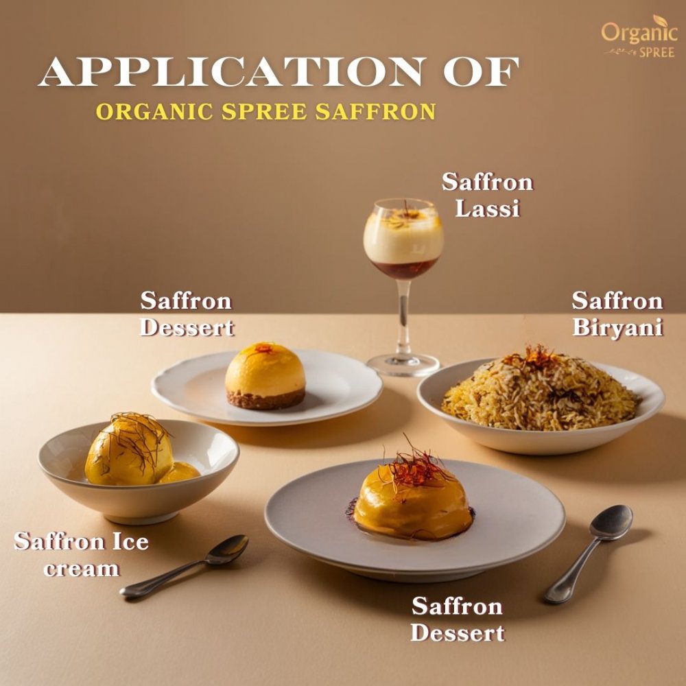 Organic Spree Kashmiri Saffron Kesar 1gm - From the finest farmlands of Pampore J&K